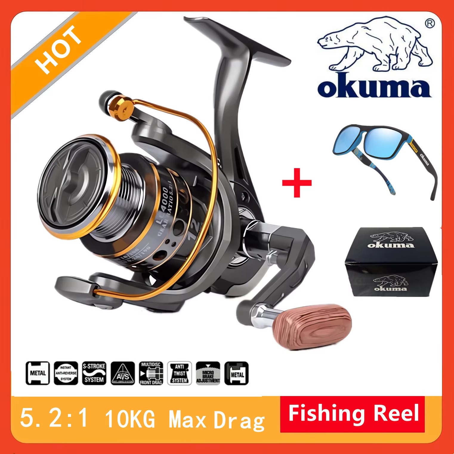 Okuma High Speed 5.2:1 Reel Pa - Daiwa Reel Fuego ulasan dan harga