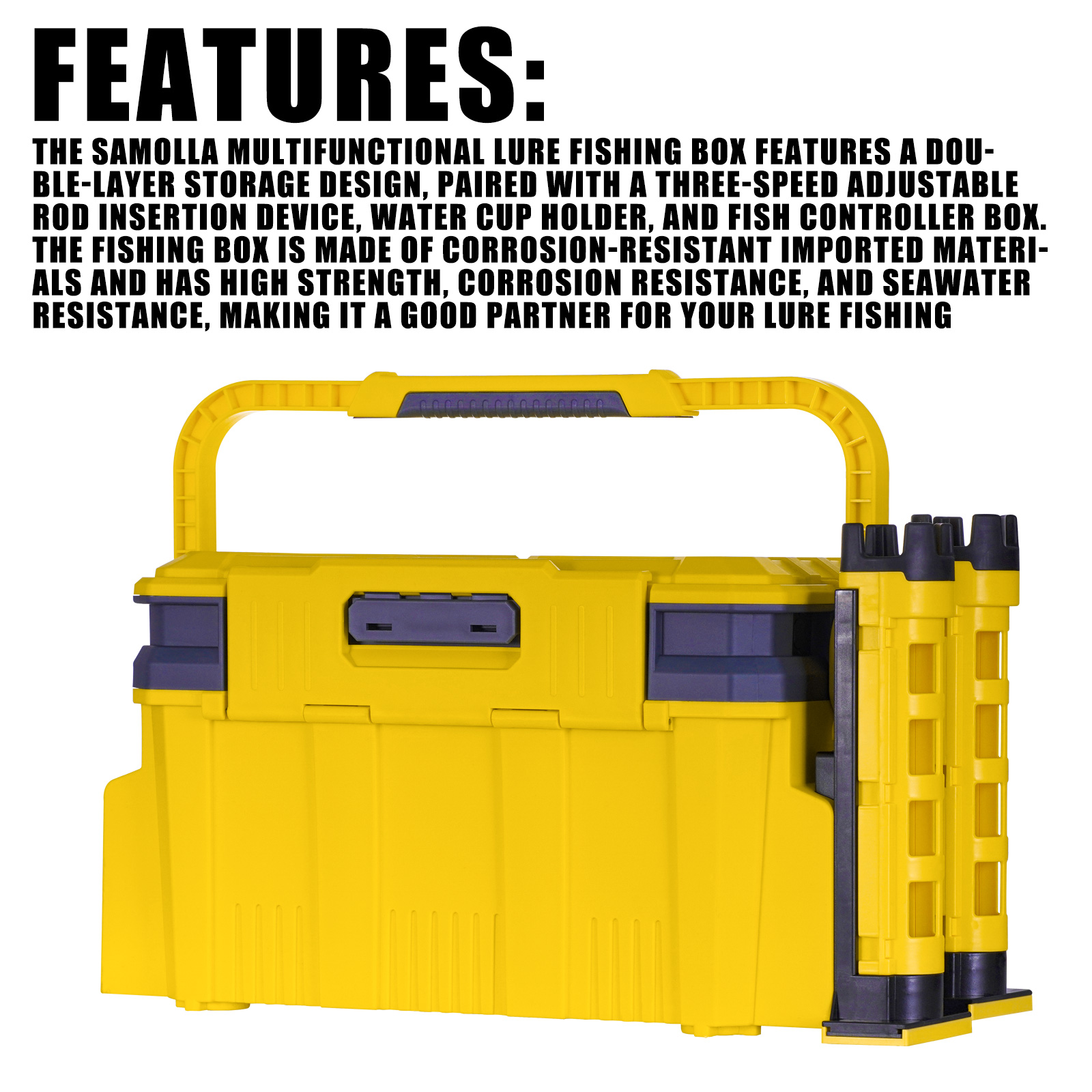 Kotak pancing besar, setelan 1 - Fishing Kayak Crate ulasan dan harga