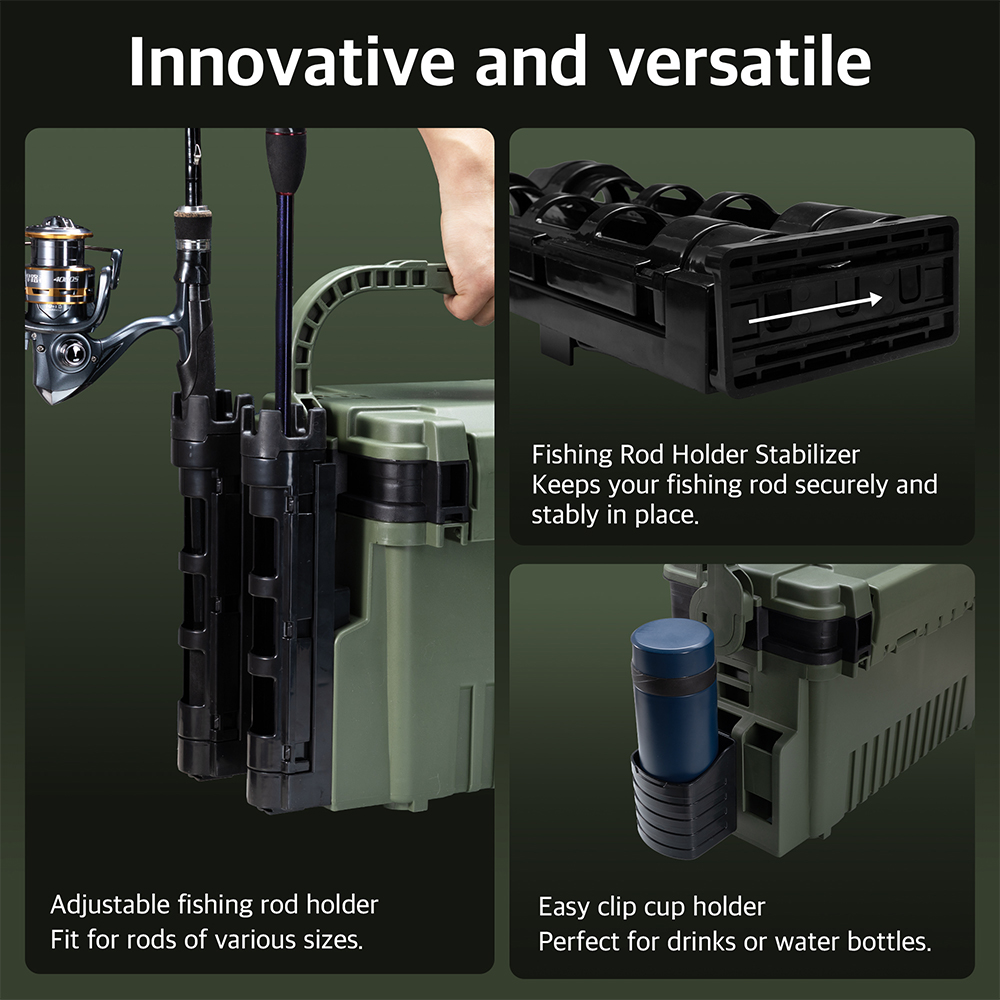 Kotak Peralatan Pancing Huntho - Fishing Kayak Crate ulasan dan harga